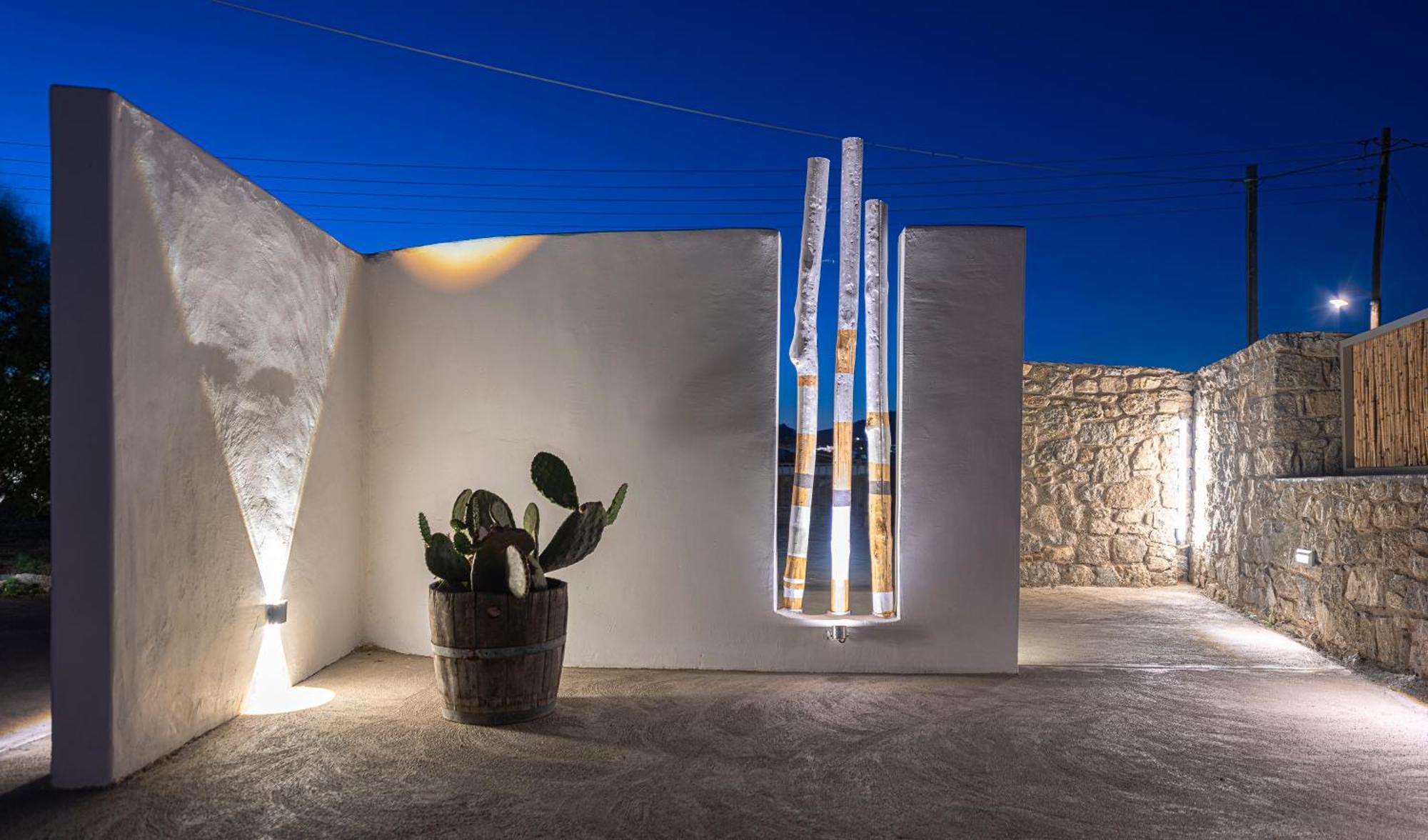 White And Grey Apartamento Mykonos Town Exterior foto