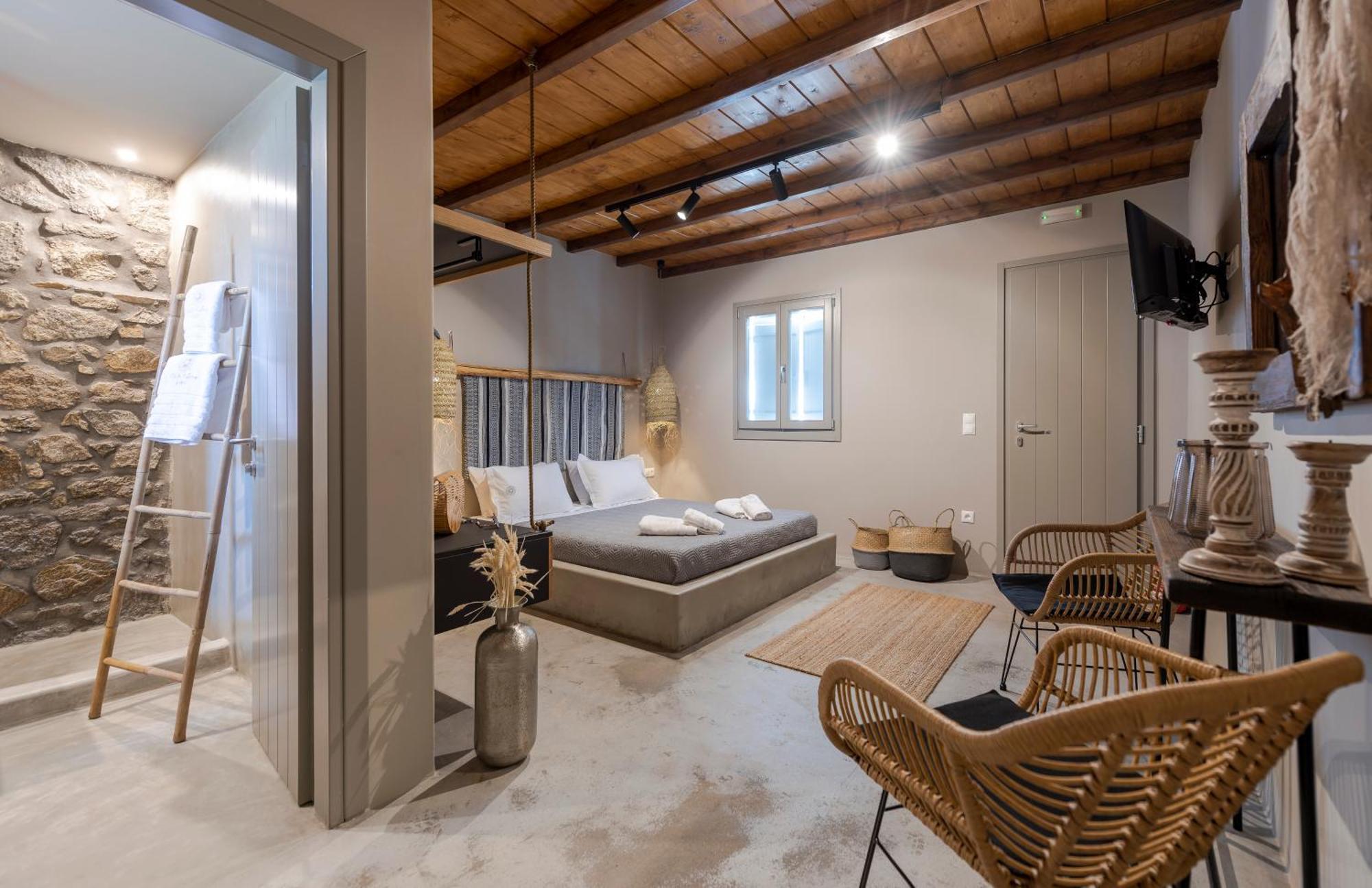 White And Grey Apartamento Mykonos Town Exterior foto